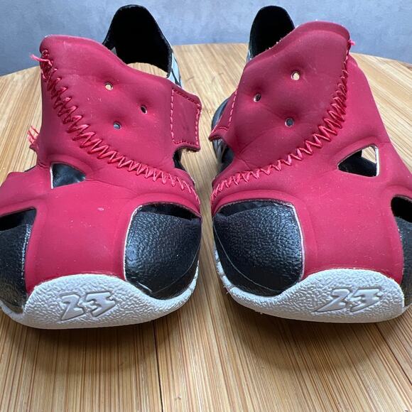 Air Jordan Flare Toddler Sandals Size 3C Belt Crow Closure - Picture 4 of 11